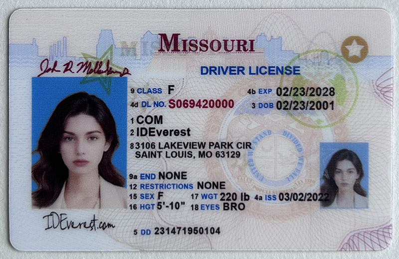 Missouri Fake ID Revealed: A D