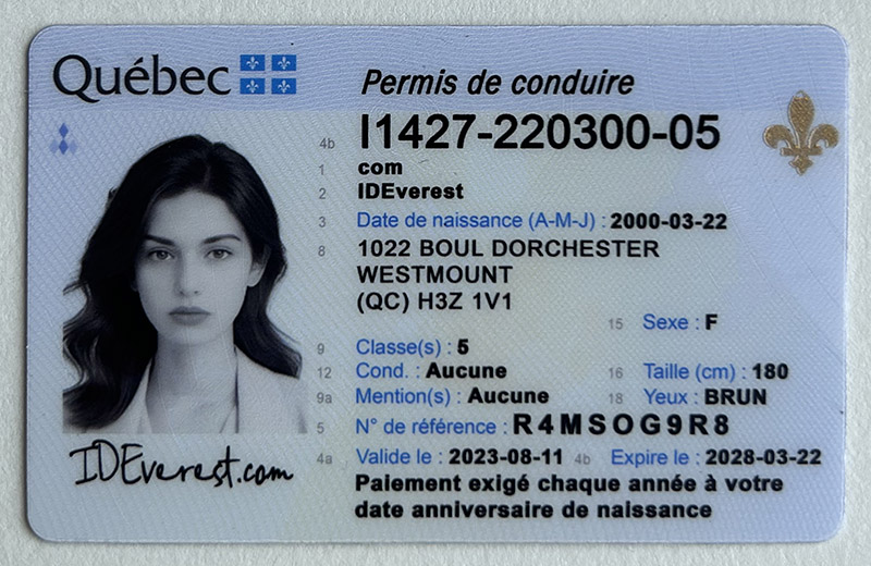 Best Fake Canadian ID Card Maker