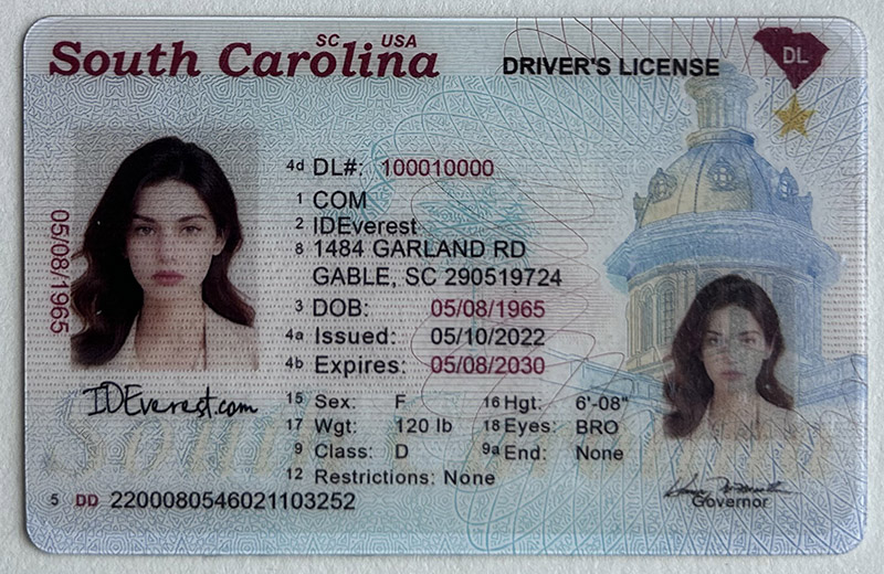 Buy your new South Carolina fake ID in o